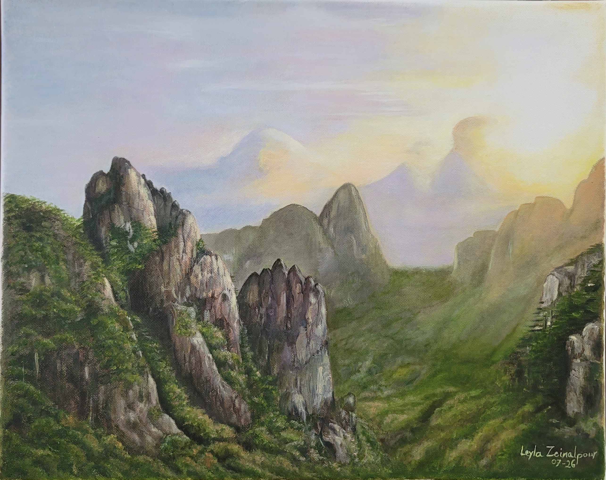 Evening Light by Leyla Zeinalpour